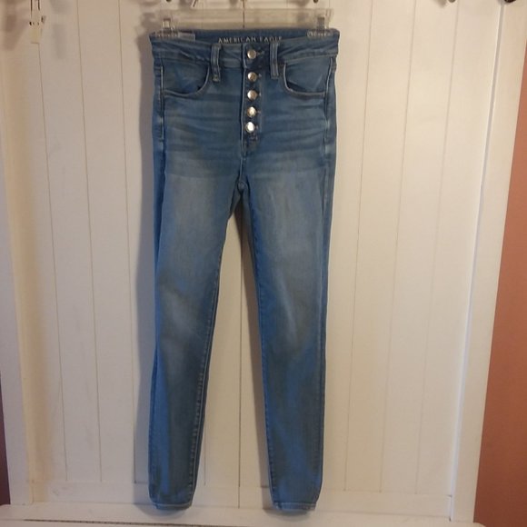 American Eagle Outfitters Denim - American Eagle super hi rise button fly jegging